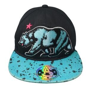 California Republic Bear Snapback Cap Multi One Size Adjustable Sole Addiction